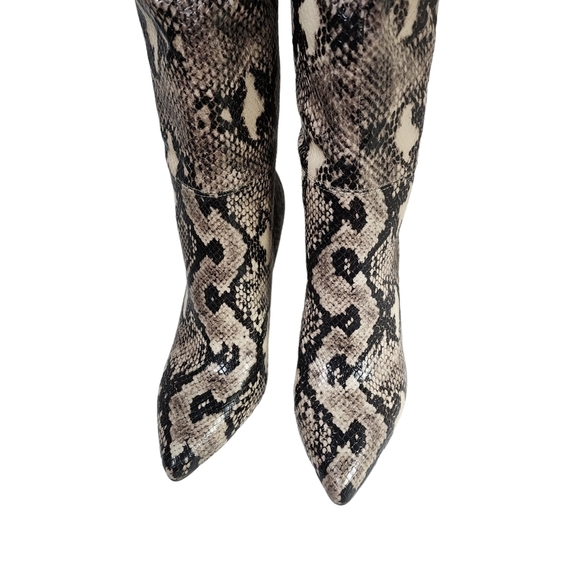 Steve Madden Women's Kimari Snake Print Heeled Boot - 6 - Picture 4 of 8